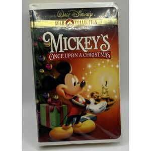 Mickey's Once Upon a Christmas VHS Walt Disney Gold Classic Collection 20605A